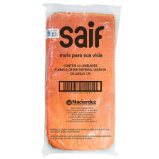Flanela Microfibra Laranja 40x40cm Saif