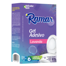 Gel Adesivo Com Aparelho Lavanda