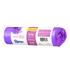 Saco Para Lixo Perfumado Lavanda 15l