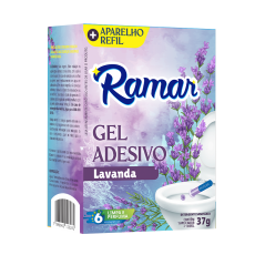 Gel Adesivo Com Aparelho Lavanda